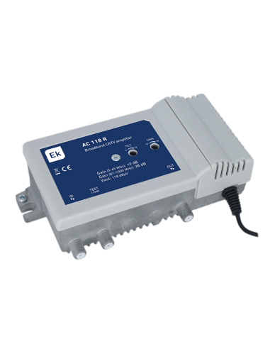 <p><b>Especificaciones:</b></p>
<p>v Ajuste de ganancia y tilt independientes <br />v Canal de retorno pasivo <br />v Aislamient