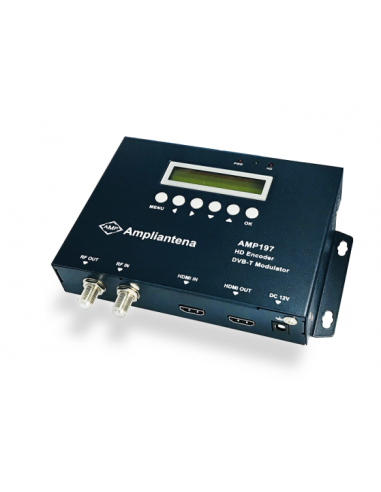 <p><strong>Especificaciones:</strong></p>
<p>Modulador digital programable con entradas HDMI + RF y salida HDMI + RF. Por esta r