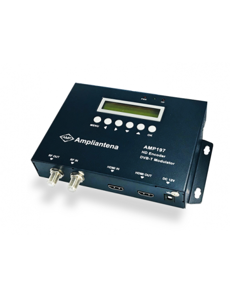 <p><strong>Especificaciones:</strong></p>
<p>Modulador digital programable con entradas HDMI + RF y salida HDMI + RF. Por esta r
