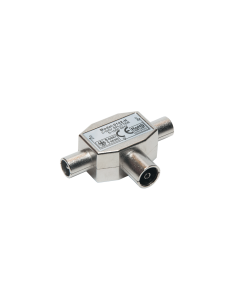 Mezclador/distribuidor TV blindado 1 hembra a 2 machos 2