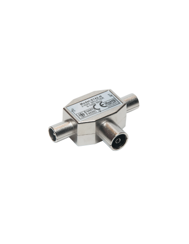 Mezclador/distribuidor TV blindado 1 hembra a 2 machos