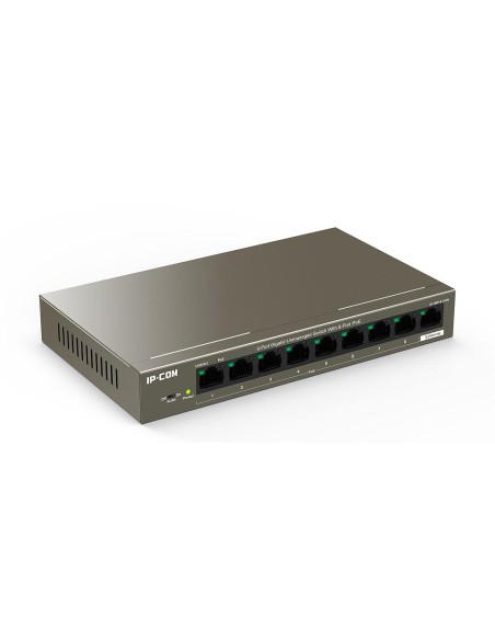 Switch 9 puertos Gigabit no gestionable 8 puertos PoE L2 IP-COM