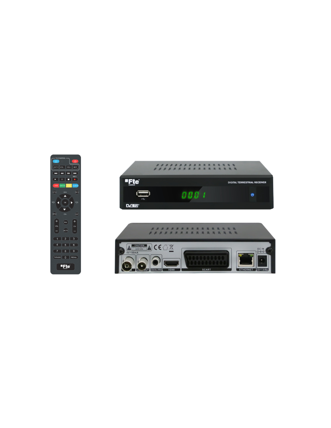 MAX T 220HD RECEPTOR DVB-T/T2 HD H-265