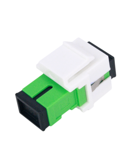 SC KJ M / Adaptador SC/APC con tapón antipolvo para patch panel