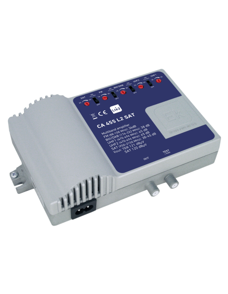 <p><strong>Especificaciones:</strong></p>
<p>- 5 entradas FM / BIII-DAB / 2xUHF/ SAT<br />- Idóneas para amplificación de señale