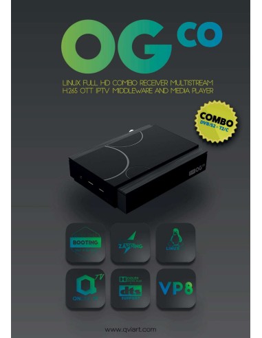 QVIART OGco / Receptor combo Satélite/TERR + IPTV