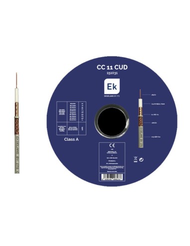 CC 11 CUD / Cable coaxial 10,3mm CU 300Mtrs