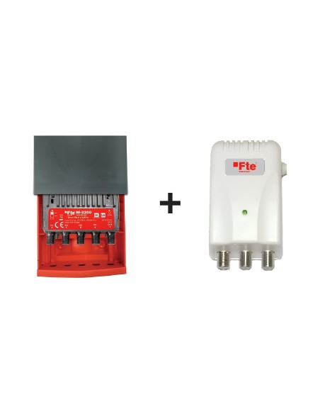 Kit´s M3200 / Amplif. Mástil Inteligente 4 IN + Fuente de Alimentación