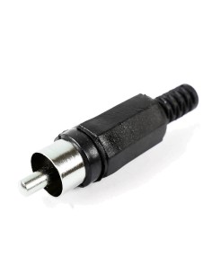 Conector RCA macho plástico 2