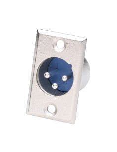 Conector Canon-XLR macho 3 pines chasis