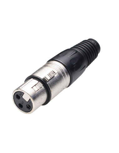 Conector Canon-XLR hembra aérea de 3 pins