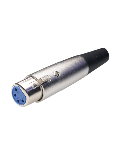 Conector Canon-XLR hembra aéreo de 4 pines