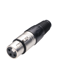 Conector Canon-XLR hembra aérea de 3 pins 2