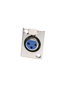 Conector Canon-XLR hembra 3 pines chasis 2