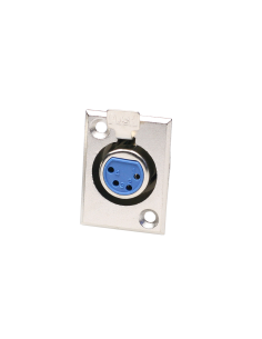 Conector Canon-XLR hembra 4 pines chasis 2