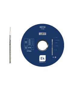 CC 112 / Cable coaxial 6,7mm CCS/Al Blanco 100Mtrs. 2