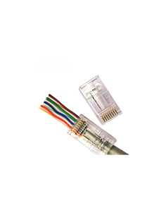 CONECTOR MODULAR  8P8C  PASANTE  Categoría 6