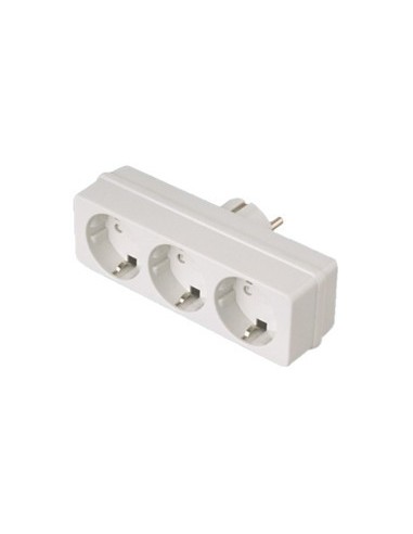 ADAPTADOR 3 TOMAS BIPOLAR 16A/250V