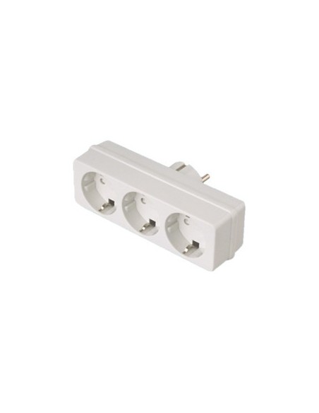 ADAPTADOR 3 TOMAS BIPOLAR 16A/250V