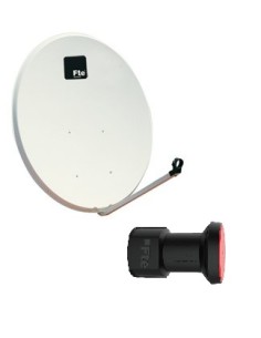 Kit antena parabólica 100cm con LNB single