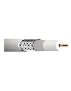 CCR 128 / Cable coaxial 6,9 mm 128 hilos Bob.100 Mrts Blanco