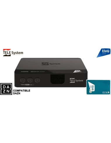 RECEPTOR TIVUSAT Tele System TS9018 HD + Card Tivusat