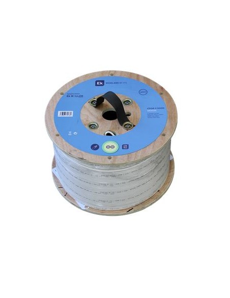 CFOR 2 900-D / Cable 2 fibras SM 90uM G657-A2 LSZH Dca Blonco Bob.500m