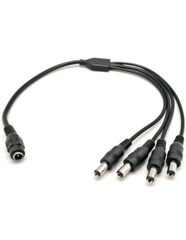 Distribuidor de alimentación para alimentar 4 cámaras