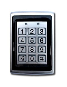 Control de Accesos Antivandálico para Exterior. Código + Tarjeta Proximidad 125