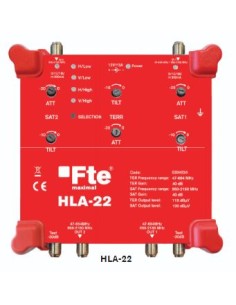 HLA-22   AMPLIFICADOR   LINEA  2 IN / 2 OUT   TDT-SAT 2
