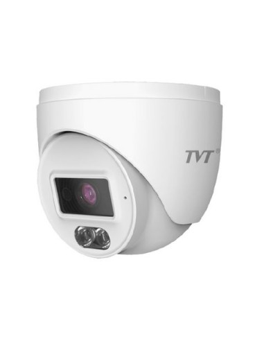 Cámara IP Turret 4MP 2.8mm IP67 Iluminación dual Luz Blanca IR 20m Micrófono. PV